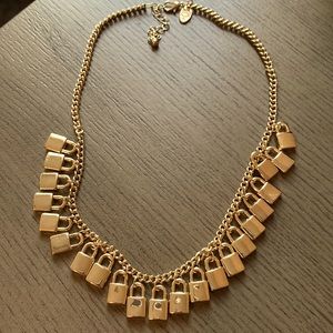 Charming Charlie choker padlock necklace